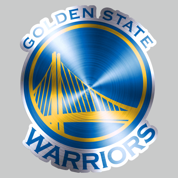 Golden State Warriors Stainless steel logo vinyl decal